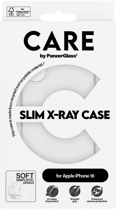 Actual product image PanzerGlass CARE by ® Fashionable Case Transparent X-Ray Soft Basic iPhone '24 6.1" (Apple iPhone 16)