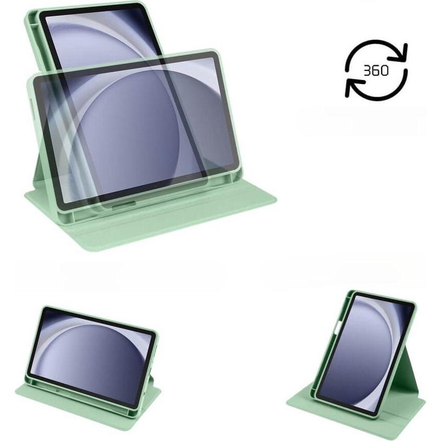 Thumbnail - Cover-Discount Galaxy Tab A9+ - 360-Grad Hülle hellgrün (Galaxy Tab A9+), Tablet Hülle, Grün