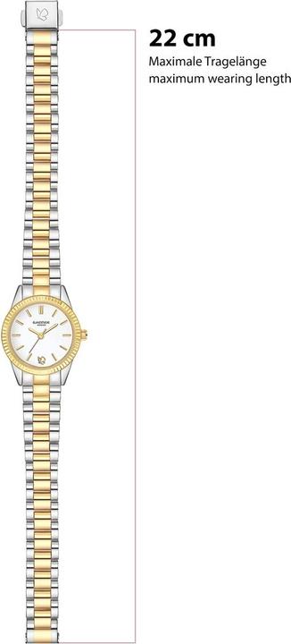 Actual product image Glanzstücke München Damen Quarzuhr bicolor Edelstahl bicolor - 38016 (25 mm)