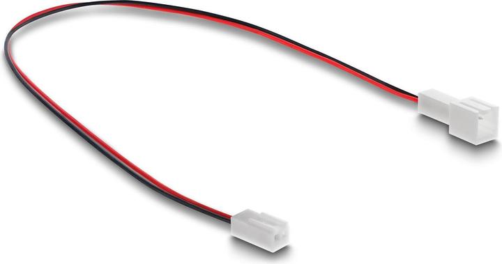 Image du produit Delock Lüfter Verlängerungskabel Stecker zu Buchse 2 Pin, St (30 cm)