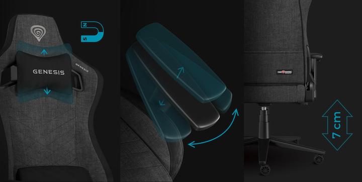 Actual product image Genesis Computer chairs / desks Gaming Chair | Nitro 660 | Grey