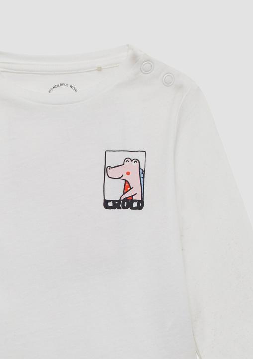 Produktbild S.Oliver T-Shirt Longsleeve in A-Shape mit Front- und Rückenprint (92)