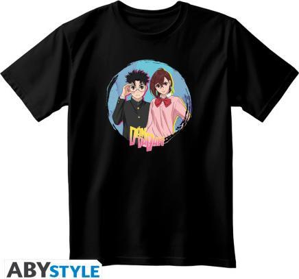 Produktbild ABYstyle Dan Da Dan T-Shirt (S) Black Man Basic: Momo & Okarun (S)