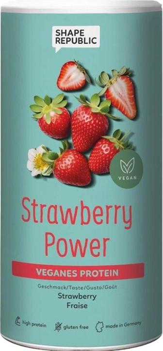 Image du produit Shape Republic 3K Protein vegan fraise 420 g (Fraise, 1 x, 420 g)