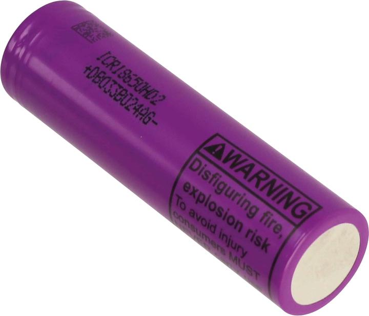 Actual product image LG LiIon battery, INR18650-HD2, 3.6 V, 2.0 Ah, 4 pieces