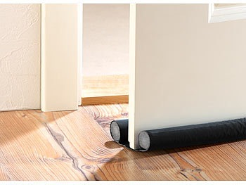 Immagine prodotto Infactory Set di 4 paraspifferi per porte fino a 60 mm di spessore, nero (4 Pezzo/i)