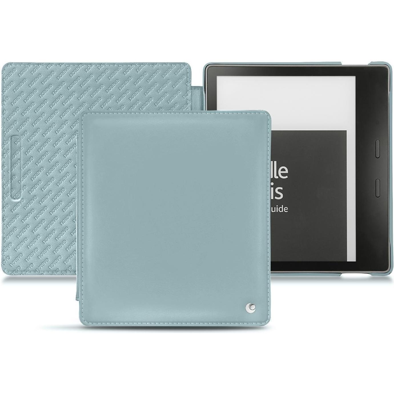 Noreve Lederschutzhülle horizontal (Kindle Oasis (2019)), Tablet Hülle, Blau