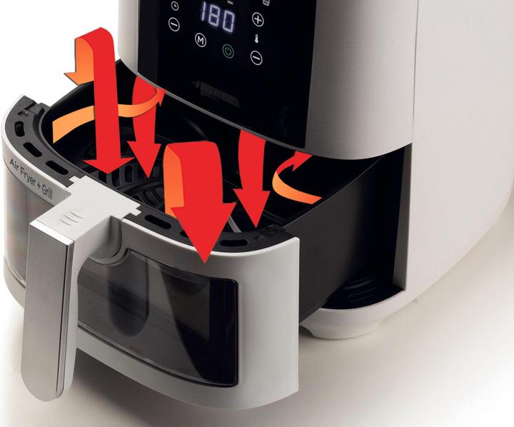 Immagine prodotto Ariete 4626 Airy Fryer 6L, Friggitrice ad aria, 1300 W, Capacità 6L, Capacità di cottura 2,5kg, 8 pr