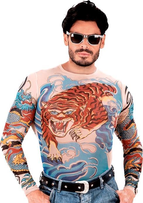 Produktbild Widmann Tattooshirt - Tiger und Drachen (One Size)