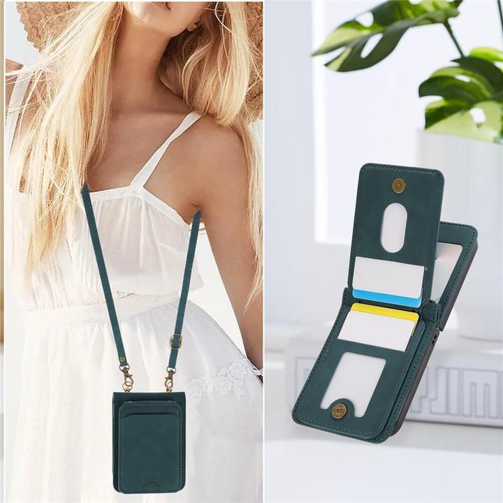 Immagine prodotto Cover-Discount Etui viele Kartenfächer mit Umhängeband (Samsung Galaxy Z Flip7)