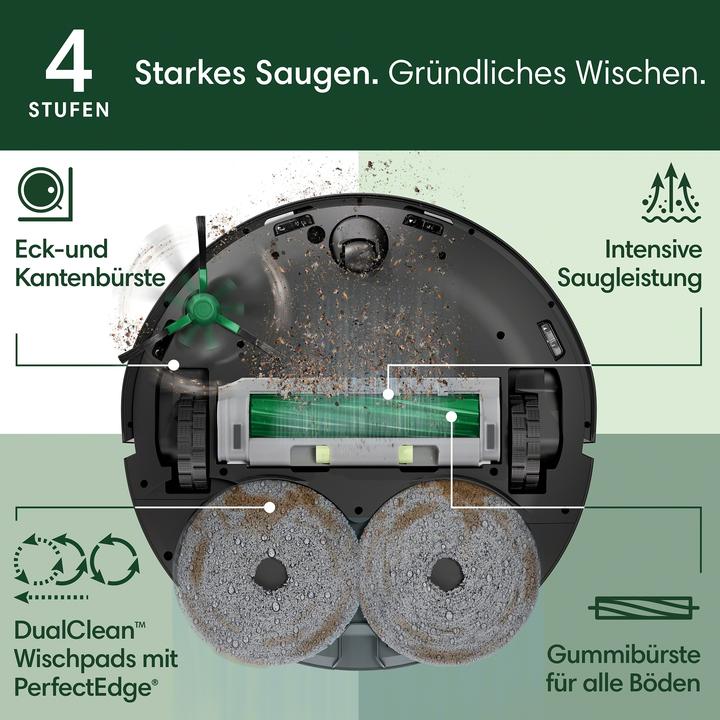 Produktbild iRobot Roomba Plus 505 Combo + AutoWash Dock (Saugwischroboter)