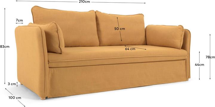 Actual product image Kave Home Tanit (3-seater, Sofa bed)