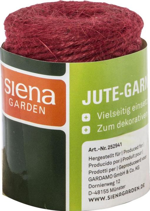 Siena Garden Jutegarn 50m x 3mm rot (0.30 cm)