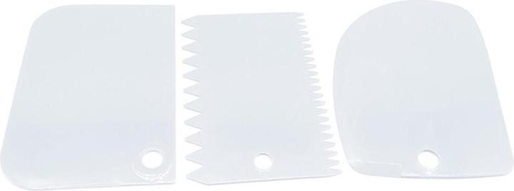 Actual product image JTI 3x plastic dough scraper - white