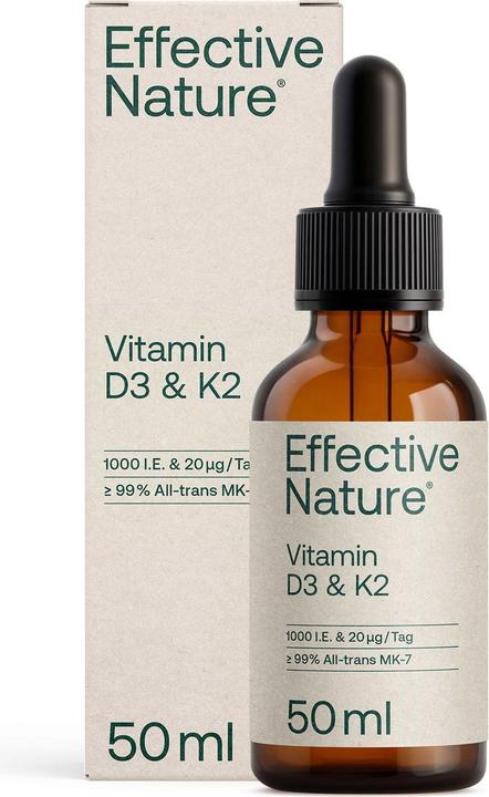 Actual product image Effective Nature Vitamin D3 K2 Oil (1 pcs., Oil)