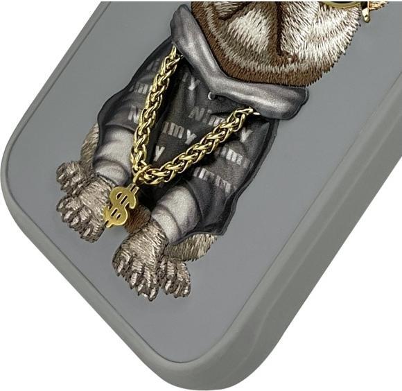 Actual product image Uniq Nimmy case iPhone 16 Pro 6.3" gray Glasses Cool Dog (Apple iPhone 16 Pro)