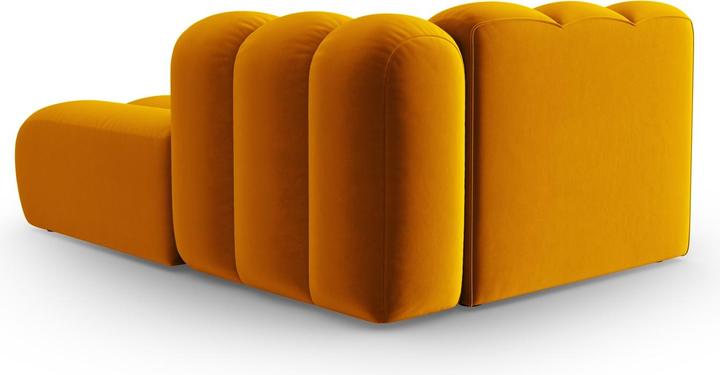 Image du produit Micadoni Velours Méridienne Droite, "Lupine", 2 Places, 117x177x70Fabriqué en Europe (Recamière)