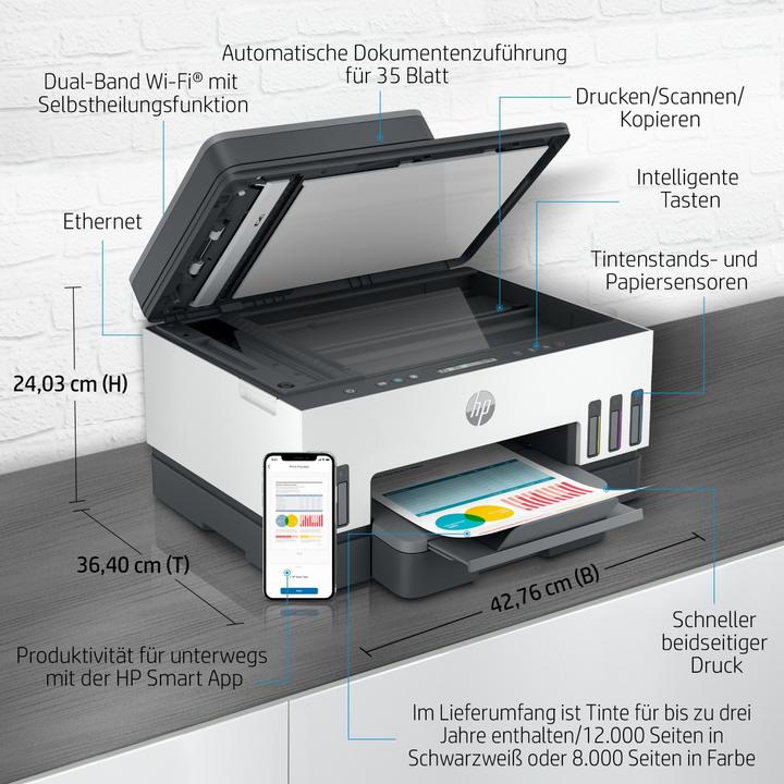 Produktbild HP Smart Tank 7305 (Tintentank, Farbe)