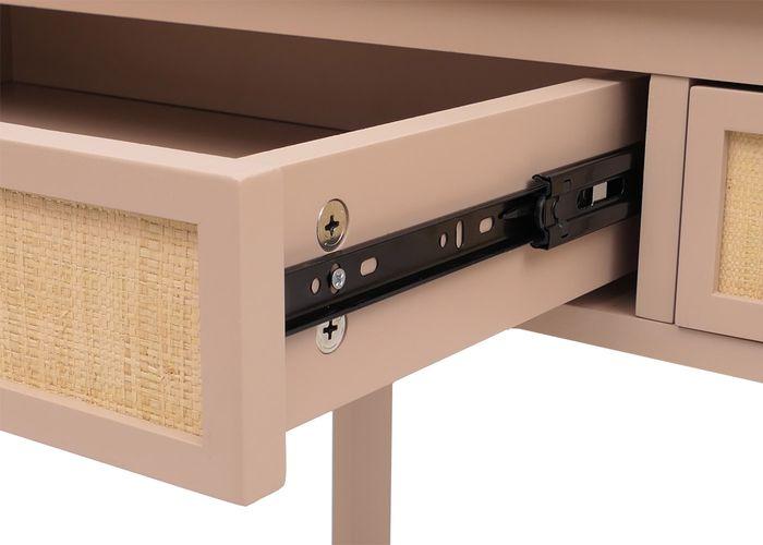 Produktbild Mendler Schreibtisch HWC-O36, 78x110x60cm Holz  helltaupe