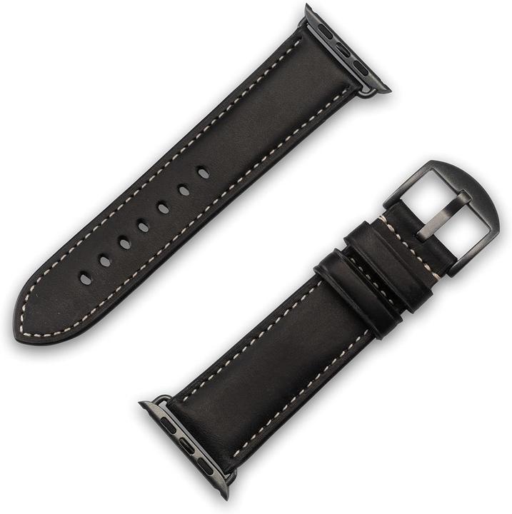 Produktbild JT Berlin Watchband Charlie | Apple Watch Ultra/42/44/45mm | schwarz - Aluminium space grau | M | 1 (42 mm, 44 mm, 45 mm, 49 mm, Aluminium space grau)