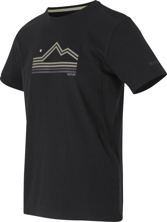 Actual product image Regatta Mens Breezed V Abstract Mountain T-Shirt (S)