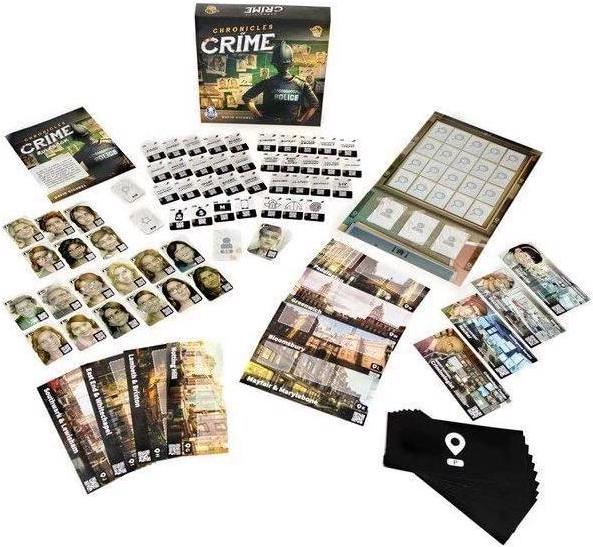Actual product image Corax Games 1021936 - Chronicles of Crime, board game for 1 - 4 players, ages 14+ (DE edition) (German)