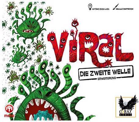 Immagine prodotto Corax Games 1026177 - Viral - Die 2. Welle, gioco da tavolo per 2 - 5 giocatori, età 12+ (estensione DE) (Tedesco)