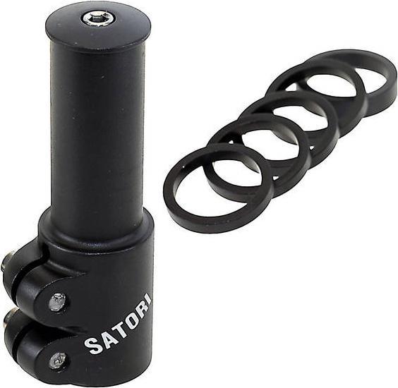 Actual product image Messingschlager Satori - Height adapter for Ahead stem - Heads-Up4 (Black) (1 mm, 28.60 mm)