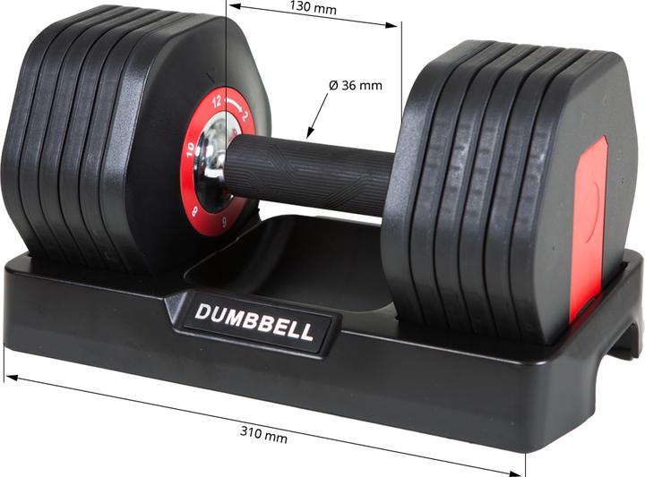 Actual product image Fitcom Dumbbell (1 x 2 kg - 12 kg)