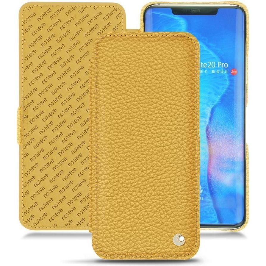 Noreve Lederschutzhülle horizontal (Huawei Mate 20 Pro), Smartphone Hülle, Orange