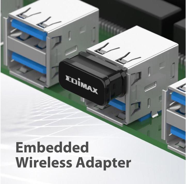 Actual product image edimax AC600 Wi-Fi 5 Nano USB Adapter EW-7811ULC Wireless (USB)