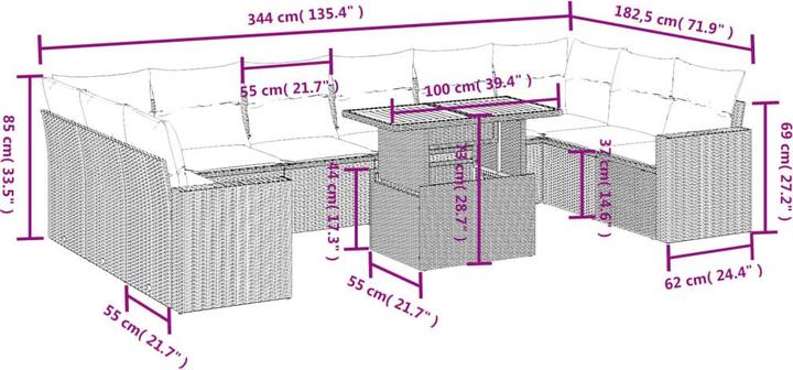 Produktbild vidaXL Aubrey