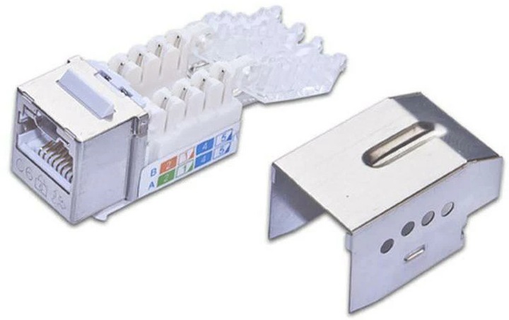 Produktbild Wirewin KAT6 10 Gigabit Ethernet Keystone Modul, mit Sperrfunktion Keystone System (Keystone Modul)