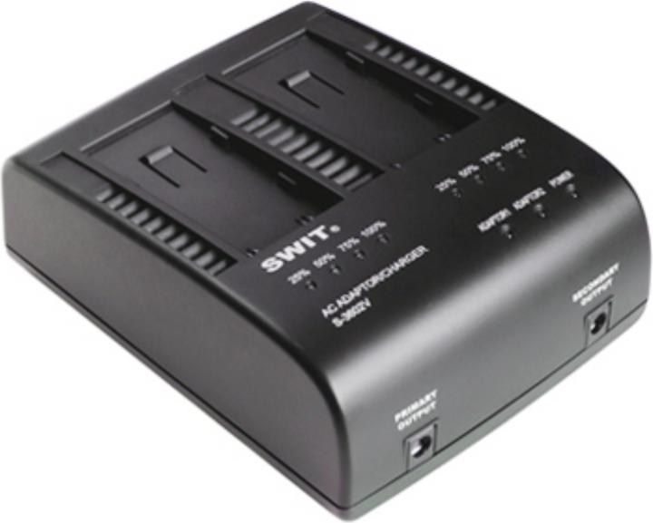 Image du produit Swit S-3602V | 2x2A DV charger compatible avec la série JVC BN-VF (Chargeur)