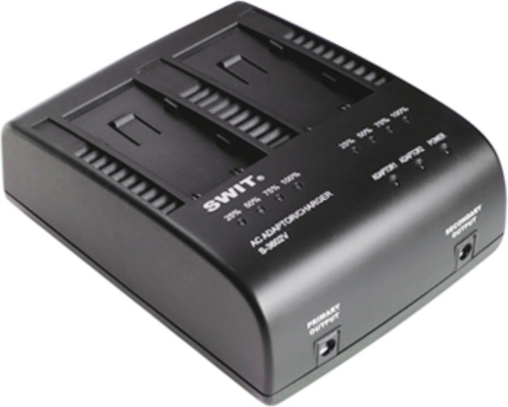 Produktbild Swit S-3602V | 2x2A DV charger compatible to JVC BN-VF series (Ladegerät)