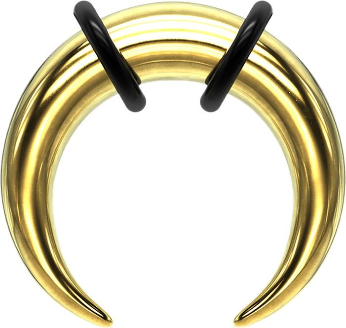 Image du produit Star Piercing Dehnsichel vergoldet (Acier chirurgical 316L)