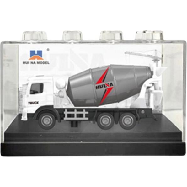 Huina Betoniarka Metalowa Model Kolekcjonerski Biała 1:80