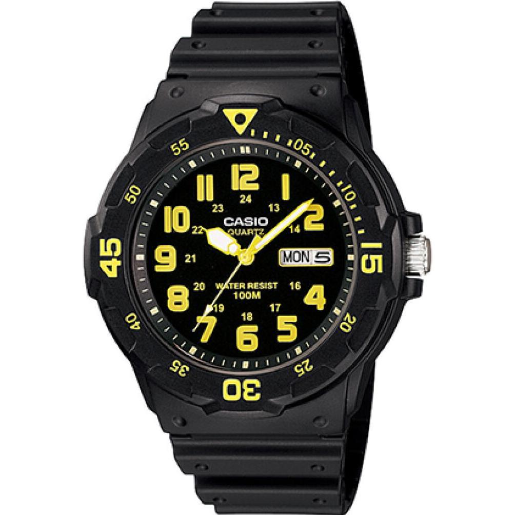 Casio, Armbanduhr, Collection - MRW-200H-9B, Schwarz, (Analoguhr, 45 mm)