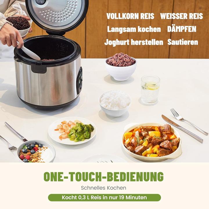 Immagine prodotto Moosum Reiskocher mit Warmhaltefunktion
