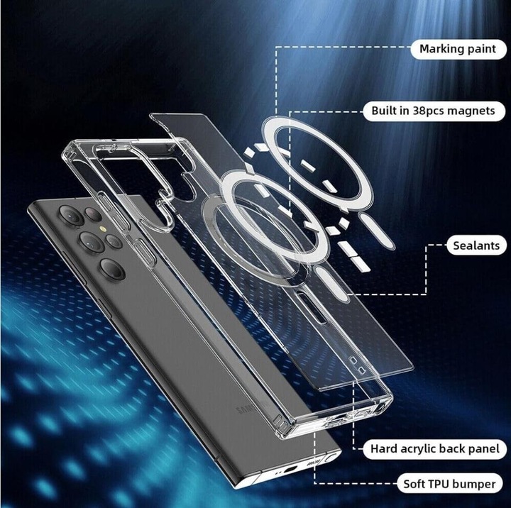 Productafbeelding Screenguard Clear Case MagSafe (Samsung Galaxy S24 Ultra)