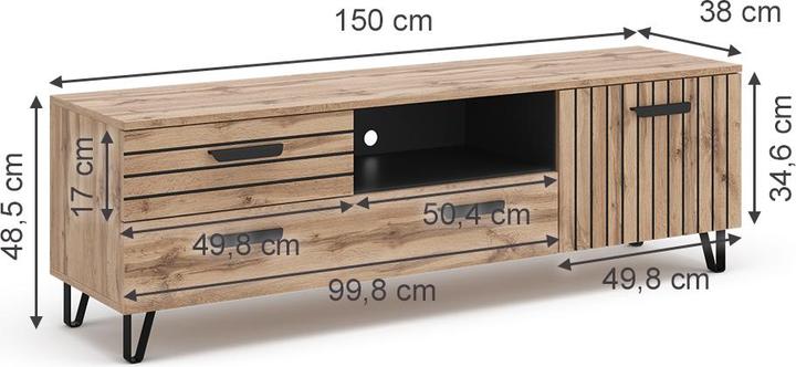 Immagine prodotto Vicco Amber (150 x 38 x 49 cm)