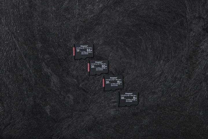 Actual product image Kingston microSDHC Industrial pSLC (8 GB, microSDHC, U3, UHS-I)