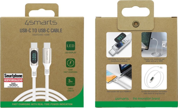 Actual product image 4smarts USB C – USB C (3 m, USB 2.0)