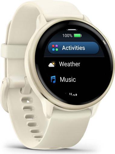 Produktbild Garmin vivoactive 6, GPS, Bone/Lunar Gold, WW (42.20 mm)