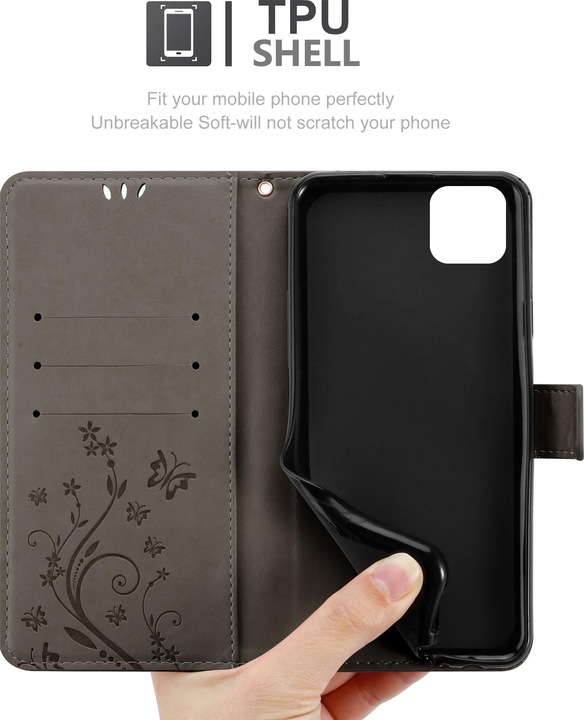 Produktbild Cadorabo Flower Book Cover (Huawei Y5p)