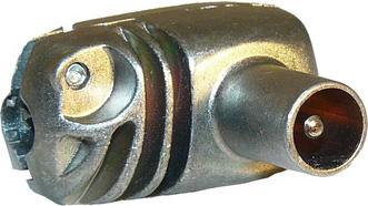 Actual product image Televes IEC right angle plug screwed cast KSW2000N (Antenna cable)