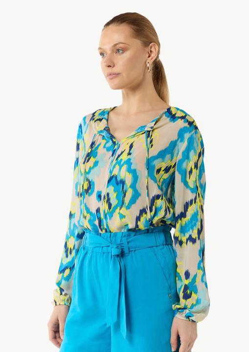 Produktbild Comma Bluse Luftige Viskosebluse mit All-over-Print im Relaxed Fit (36)