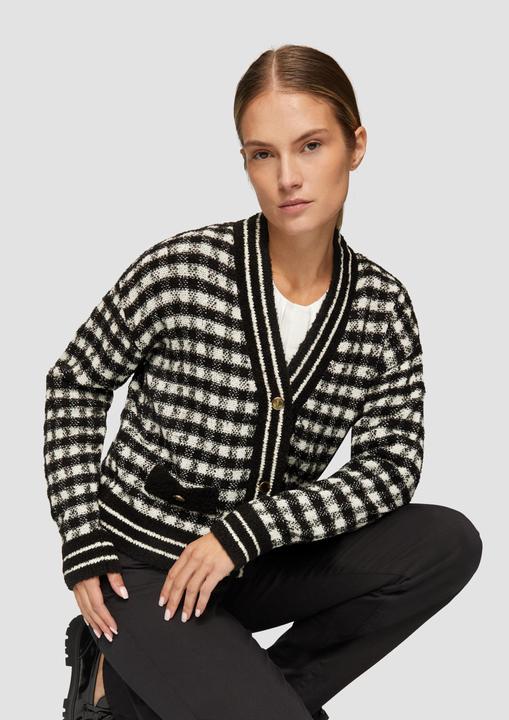 Immagine prodotto S.Oliver Strickjacke Cardigan mit Karomuster (40)