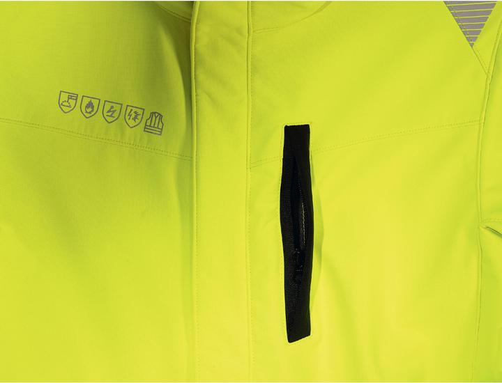 Actual product image Uvex Sports Softshell jacket uvex suXXeed multifunction yellow, warning yellow XL (XL)