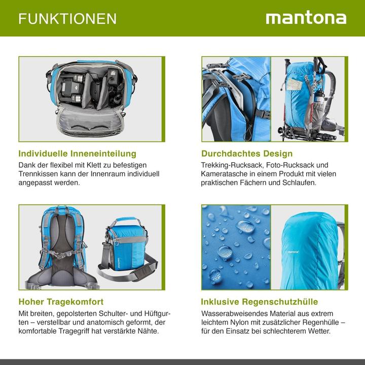 Produktbild mantona Elements Outdoor (Fotorucksack, 31.56 l)